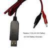 AA AAA Battery Eliminator USB 5V to 1.5V/3V4.5V Step-down Clip Cable Battery Eliminator Converter For Clocks Remote