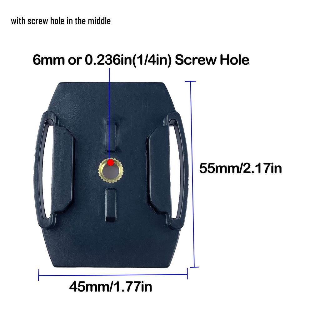 Adhesive Mount for Action Camera: Flat Base for Helmet, Bicycle, Skateboard, Car