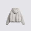 Winter Vintage American Style Padded Hooded Coat Men Women Solid Color Workwear