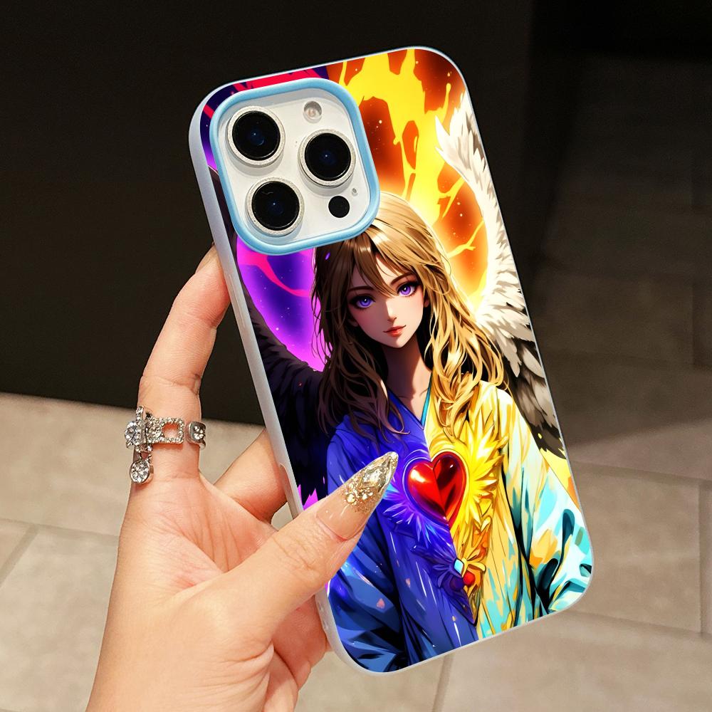 

Yugioh Change of Heart Phone Case for iPhone 17 16 15 14 13 12 11 Air Pro Max Plus Jelly Double layer Light Blue Cover iPhone 11 Pro