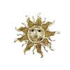 Enamel Sun Brooch - Small-scale, High-end, Elegant, High-Quality Brooch, Retro Pin