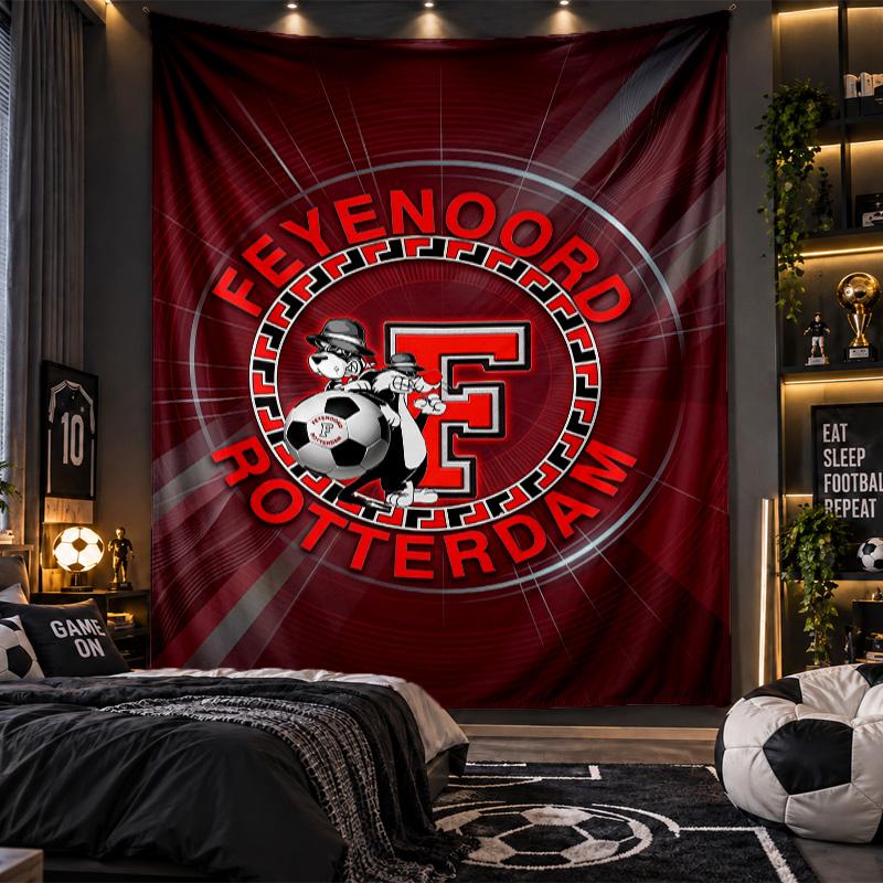 Arazzo da Appendere a Parete Stampa Feyenoord Tessuto per Soggiorno Camera da Letto Decorazione per la Casa