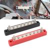 1 Pair M6 Power Distribution Block High Current DC12V to 48V 150A Double Stud 8 Way Battery Bus Bar
