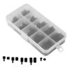 180Pcs Screw Nut Kit Black Nylon M3 Hex Single Double Pass Standoff Assortment Set Fasteners