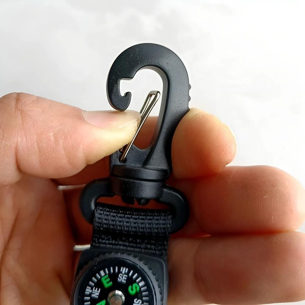 with Compass Compass Watch Black Carabiner Watch Unisex Pocket Watch Outdoor Sports
