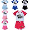 Spy Ninjas Letter Print Kids Tracksuit With Cotton And Polyester For Summer Play And Sports