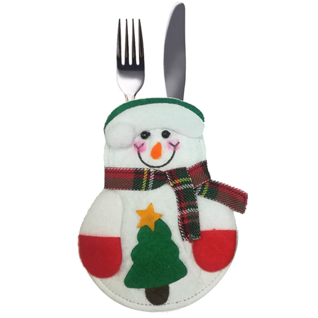 

Новинка 2024 года, Рождественский держатель для столовых приборов, нож, вилка, карманные сумки, Рождественская посуда, чехол, ужин, рождественские украшения для дома 1pc