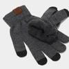 Snowflake Pattern Wool Hat Scarf Gloves Bundle For Cold Weather Fashion