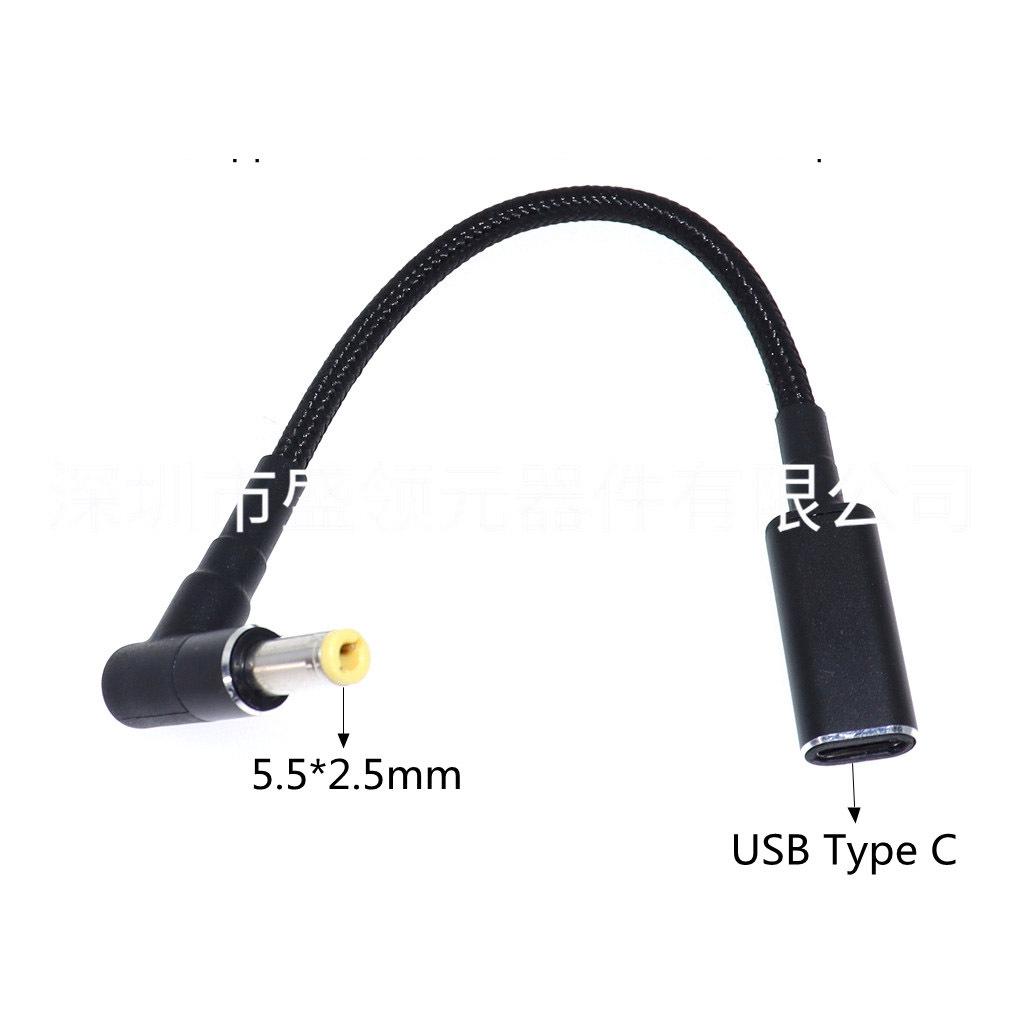 10-Piece Laptop Power Adapter Set with PD65W Charging Cable
