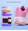 2025 Rollschuhe für Jungen & Mädchen, Doppelschuhe, Trendige Knopf-Rollen Freizeitsport-Schuhe