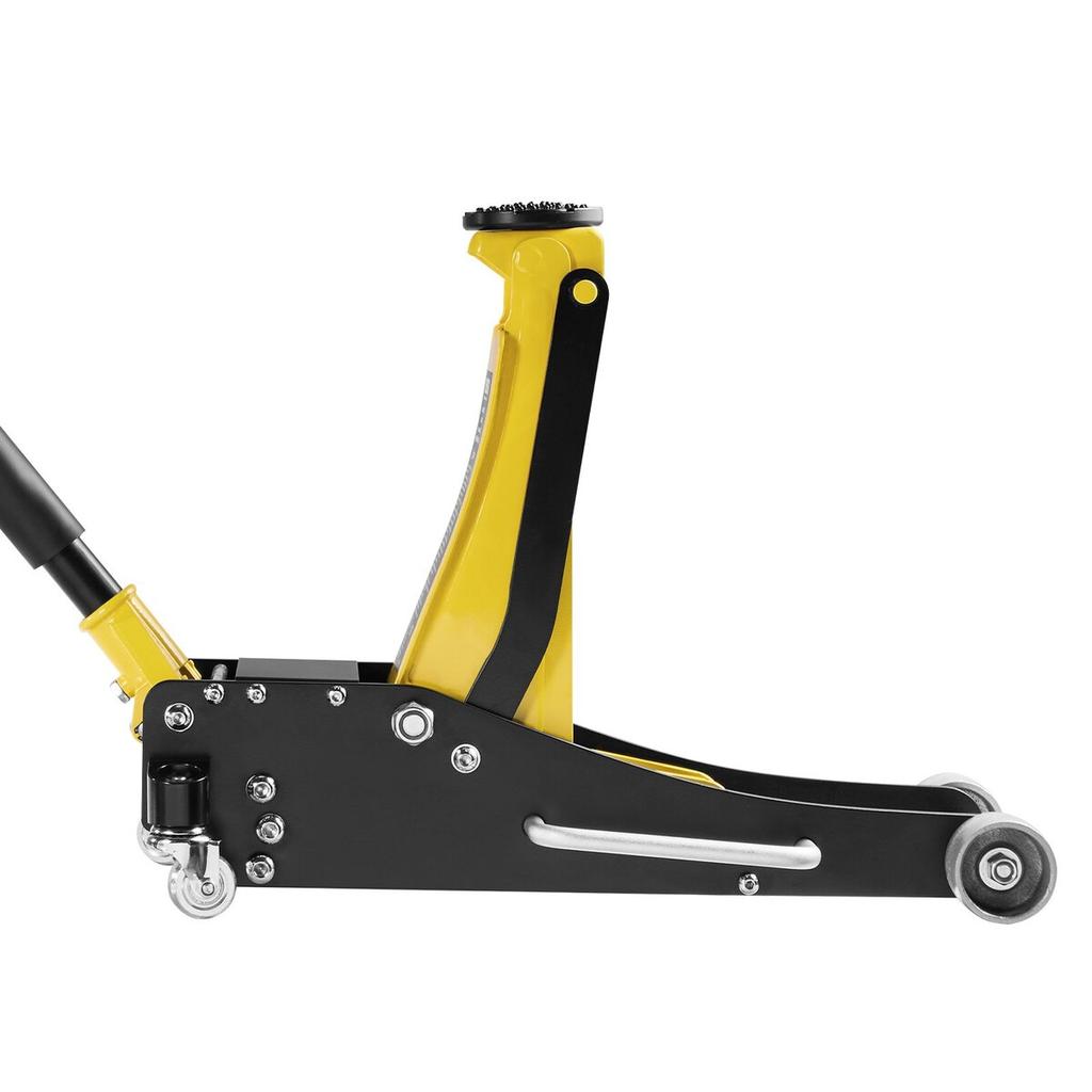 Low Profile Floor Jack, 2.5 Ton Capacity, Aluminum & Steel Racing Floor Jack with Dual Pistons Quick Lift Pump, Hydraulic Trolley Car Lift for Sedans