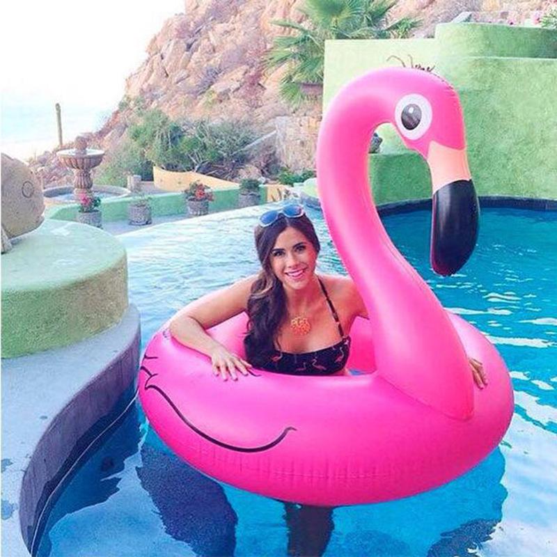 Thickened Adult Flamingo Inflatable Swim Ring & Water Toy