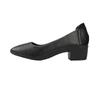 Shoes Female Black Not Tired Feet Thick Heel Soft Sole Silent Professional Flight Attendant Interview Middle Heel Tooling Work Shoes
