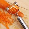 Multi-Use Stainless Steel Fruit & Vegetable Peeler - Manual Slicer, Grater & Shredder Kitchen Gadget For Home, RV Cooking, And College Dorms