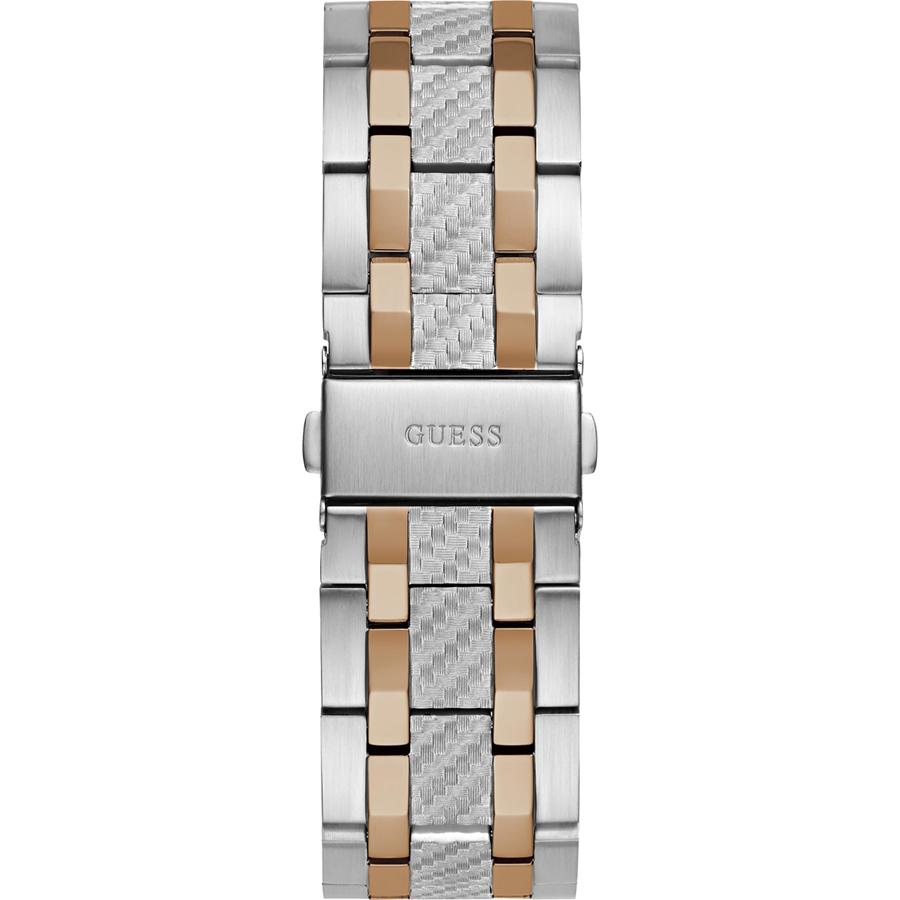 Guess Men's Quartz Watch With Stainless Steel Strap, Stainless Steel Case, Waterproof Quartz Movement, For Daily Gatherings GW0714G3