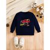 European Sizes Trendy "Ready To CRUSH Kindergarten" Pencil Off-Road Vehicle Print Kids' Fashion Comfortable Versatile Casual Crewneck Sweatshirt