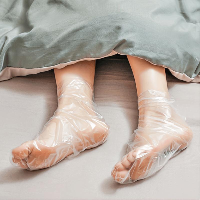 Morbide, Comode 100 Pezzi Copri Piedi Usa e Getta Traspiranti, Perfetti per Trattamenti Home Spa e Uso Quotidiano
