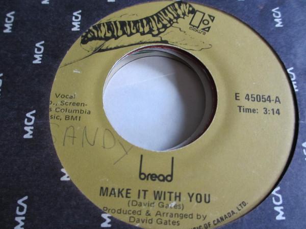 7inch Record BREAD - Make It With You E45054 ELEKTRA Canada Pop Used