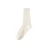 Summer Lace Black and White Pile Socks with Small Leather Shoes Ballet Style Socks for Women. Summer Thin Mid-calf Socks