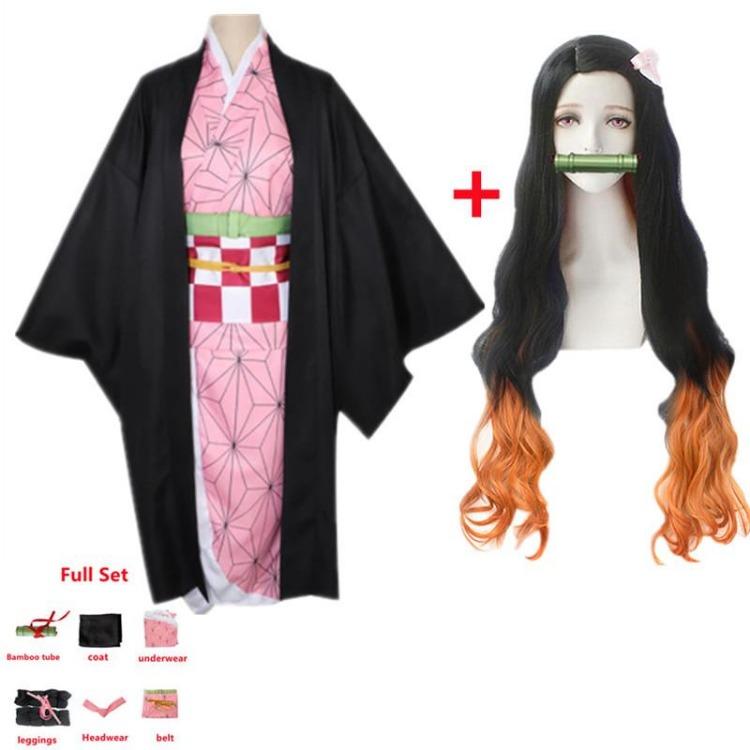 

Demon Slayer Kimetsu No Yaiba Nezuko Kamado Косплей Костюм Кімоно Хелловін Уніформа Аніме Одяг 150cm
