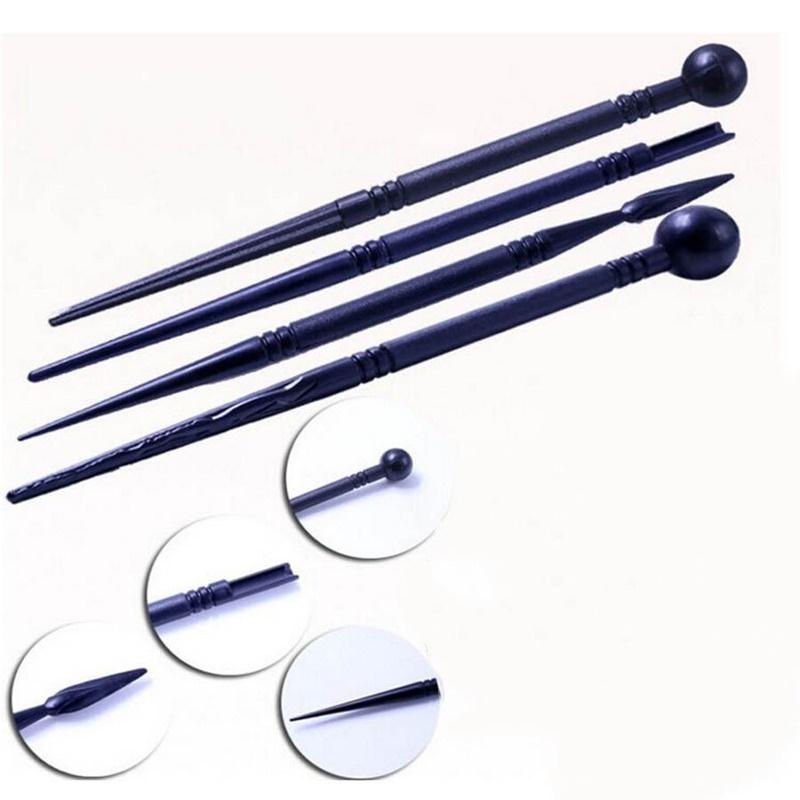 DIY Baking Cake Decorating Tools Kitchen Carved Pens Biscuits Cake Flower Modelling Pen 4pcs/set