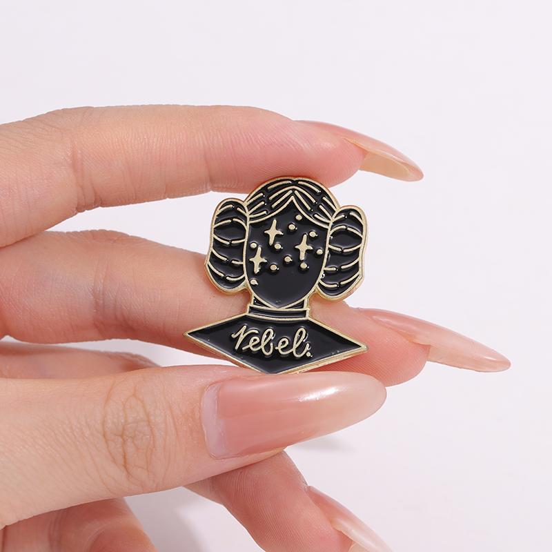 Movie Characters Enamel Pins Custom Feminism Girl Power Brooches Lapel Badges Jewelry Gift for Fans Friends