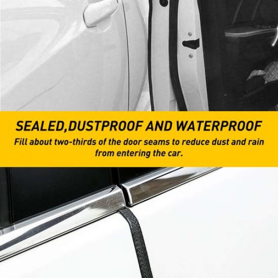 U-Shape Door Edge Molding Guard Trim Rubber Strip Edge Seal Protector Trim New