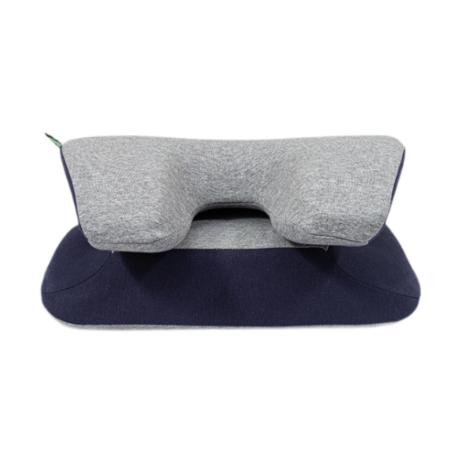 Foldable Memory Foam Napping Pillow Ergonomic Support Cushion for School Office Travel Sleeping