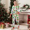Christmas Print Cute Family Set Pajamas, Home Clothes, Family Set Long Sleeve Top Pants Set