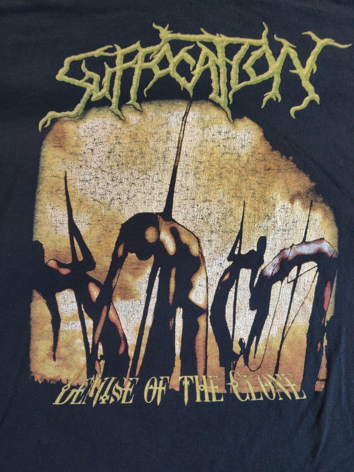 Demise Of The Clones VTG Suffocation Shirt Classic Black Unisex S-5XL 1V1010 L