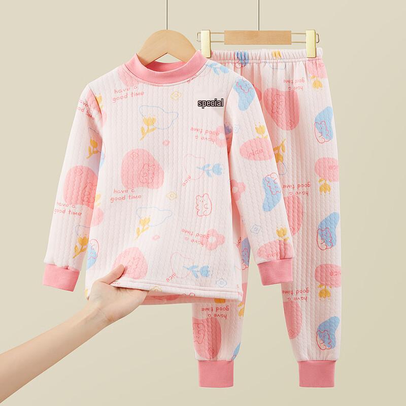 DEESHA Girls' Padded Thermal Underwear Set