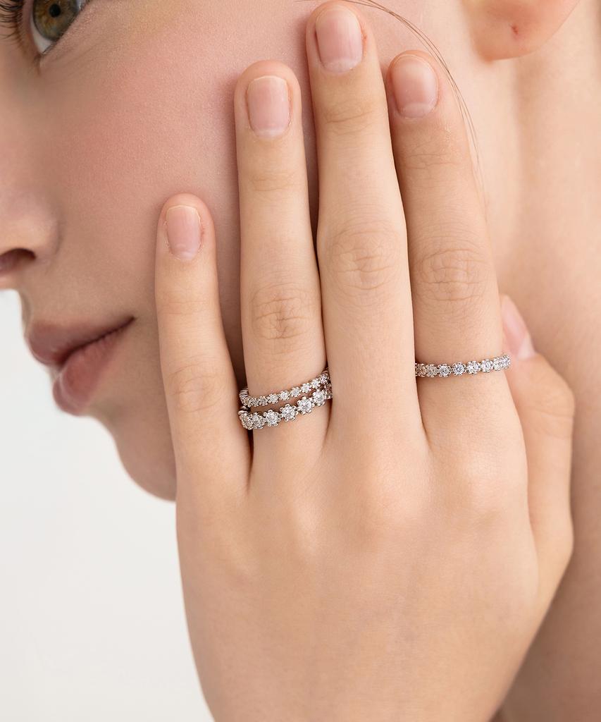 Tatiana Flower Prong 2.5Mm Cubic Ring Cr2801
