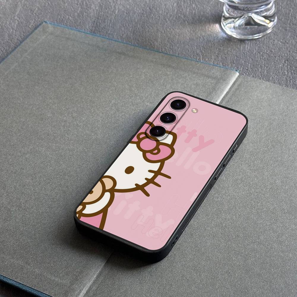 H-HelloS-S K-Kitty Cute Phone Case For Samsung Galaxy S21 S22 S23 S24ULTRA S25ULTRA FE Ultra Plus5G A52S S26 Soft Cover
