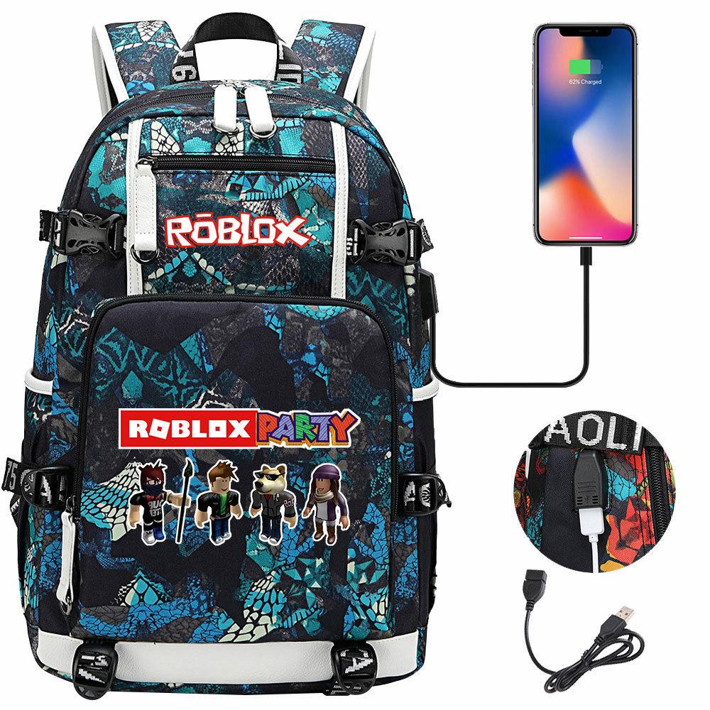 Game World USB Large Capacity Teen Student School Bag Men's and Women's Leisure Travel Backpack