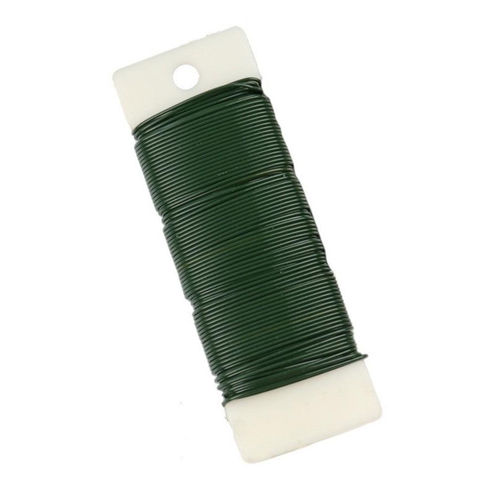 

22 Gauge Floral Paddle Wire Ribbon Making Floral Arrangements Florist Green Wire Flexible Plant Binding Fixing Wire зелений
