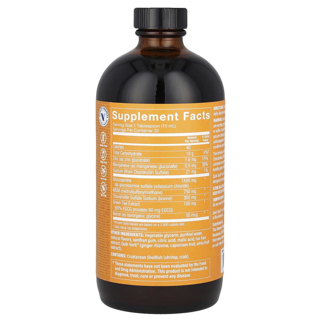 With Glucosamine Chondroitin MSM, Orange, 473 Ml (16 Fl Oz)