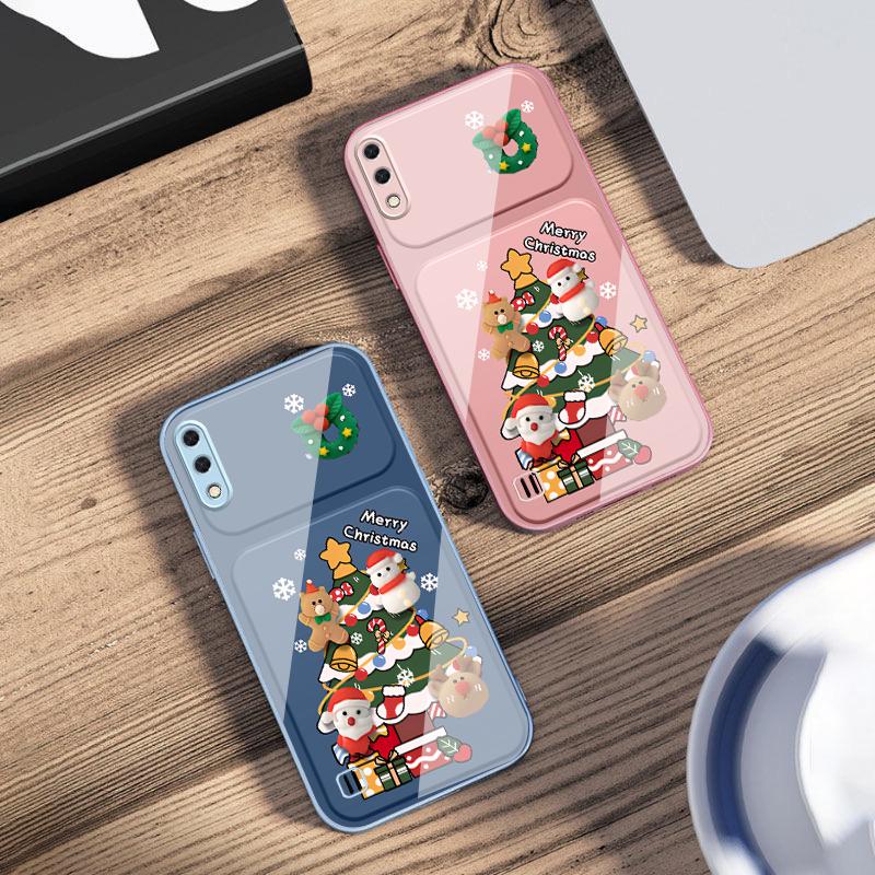 Cartoon Christmas tree For Samsung M02 12 Note 8 9 10 20 A 01 A02 A03 Core 04 05 06 10 12 13 14 15 A16 glass Ultra phone case
