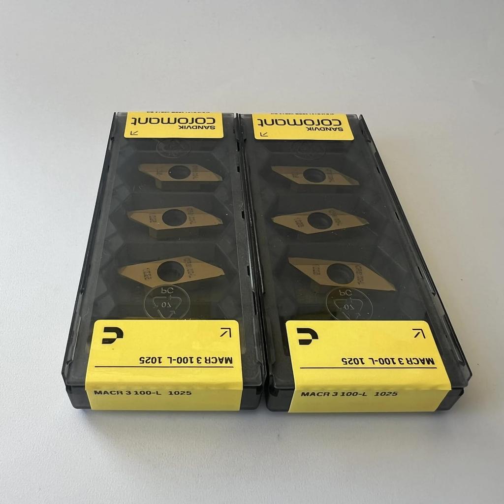 Original Sandvik / MACR3100-L 1025 CNC lathe carbide blade tool 10 Pcs