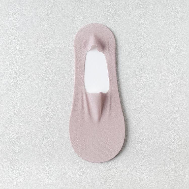 Women's Summer Mesh Boat Socks - Pure Cotton, Low Cut, Invisible, Non-Slip, Casual.