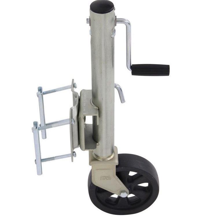 8" Trailer Jack Wheel Bracket for Yacht, ATV, RV & Car Modifications