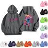 Unisex Printed Long Sleeve Pullover Hoodie Lightweight for Men and Women