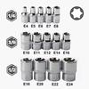 14PCS Female E Star Torx Socket Set E4-E24 External Hex Socket Insert Nut Versatility Combination Sockets