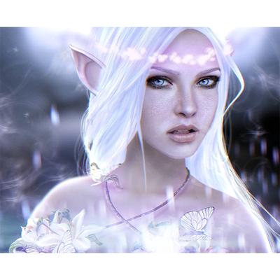 DIY Diamond Painting Fairy Girl Portrait Beads Embroidery Picture of Rhinestone Cross Stitch