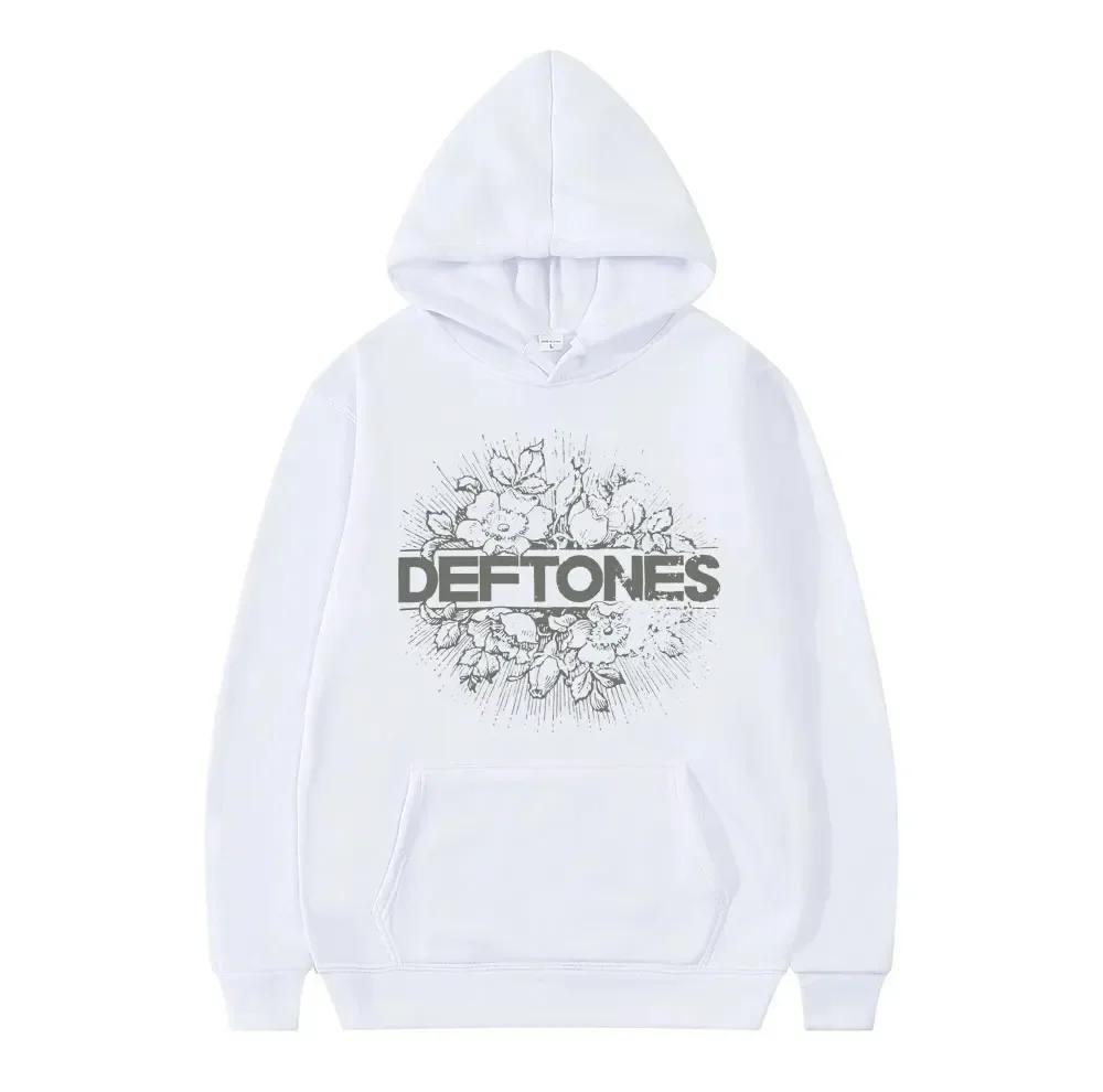 2024 Deftones Fashion Prevalent Print Hooded Men Women Plus Size Hoodies Retro Punk Sweatshirt Unisex Personality Streetwear