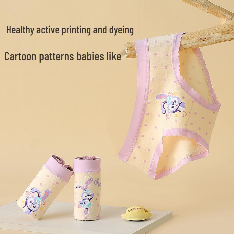 Reine Baumwollunterwäsche für Mädchen, Klasse A Boxer und Dreieckslips, Vier-Eck-Shorts für ältere Mädchen – Nicht einschneidendes Design