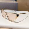 European and American fashion sunglasses men's new cat's eye women's luxury metal sunglasses men's power power