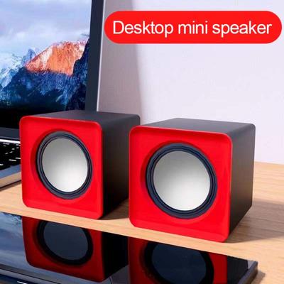 Mini Hoparlör Masaüstü Stereo USB2.0 Hoparlör Taşınabilir Ofis Masaüstü Dizüstü Telefon Mini Kablolu Küçük Hoparlör
