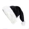Merry Christmas Hats Thickened Long Plush Santa Claus Red Xmas Hats For Adult Kids Christmas New Year Party Decorations Gifts