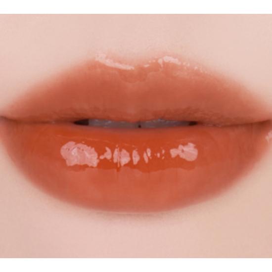 Rom&nd Juicy Lasting Tint 12 Apple Brown — Warm Apple-Brown Glossy Long-Lasting Lip Tint