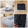 Washable Reversible Pet Bed Mat Dogs Double-Layer Thick Plush Cushion All-Season Indoor Use